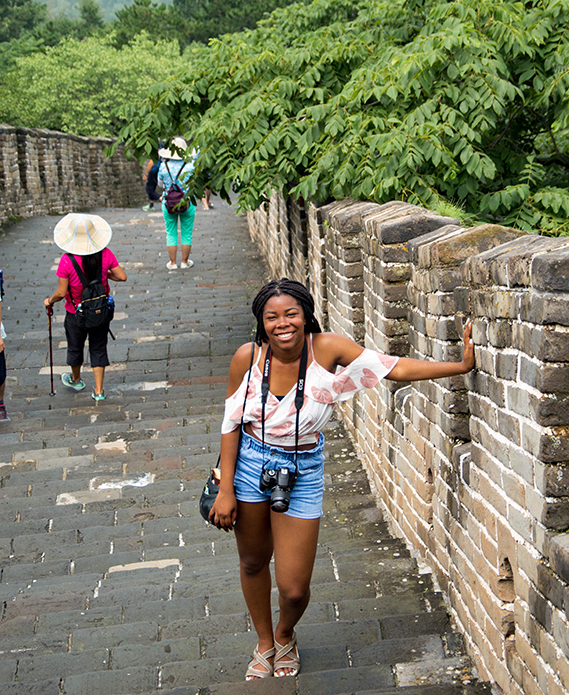 Penn State student in Beijing, China.